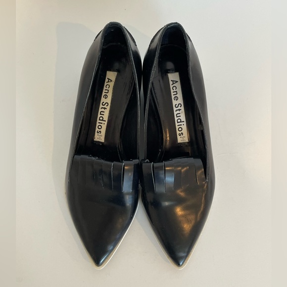 Acne Studios Black Platform Flats - Size 7 - Picture 5 of 6